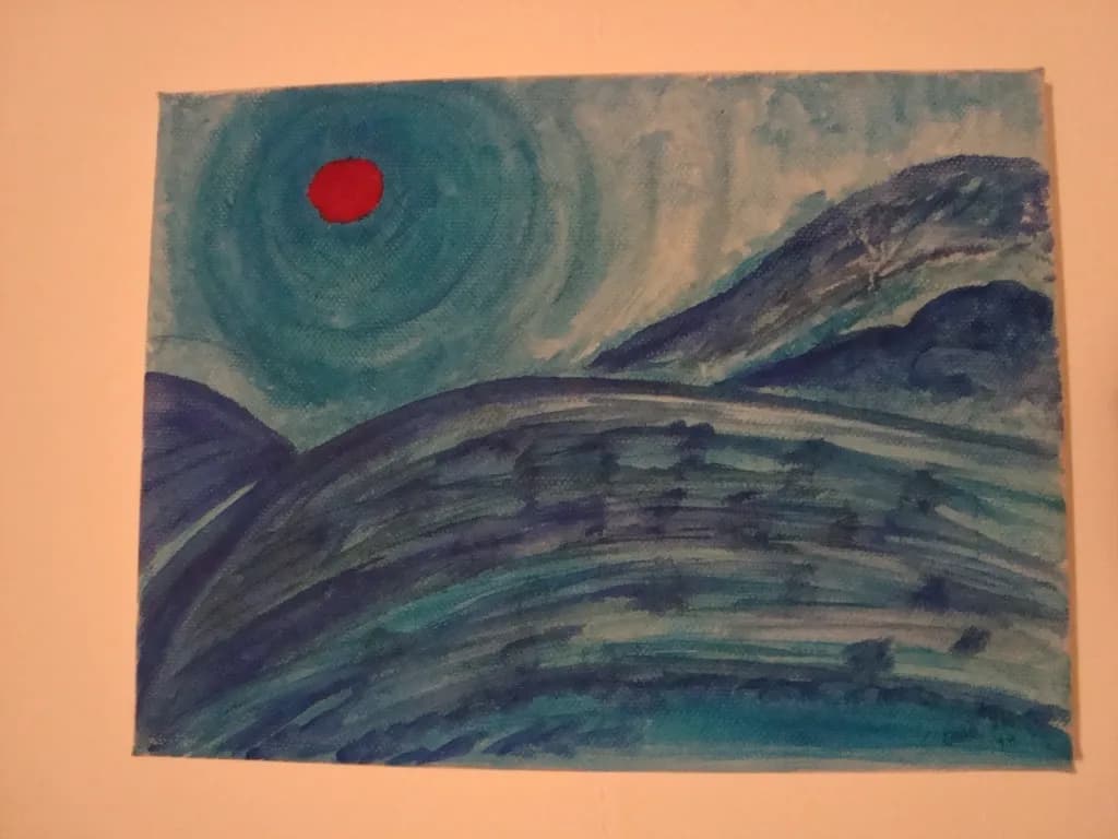 Red Sun Over Blue Hills