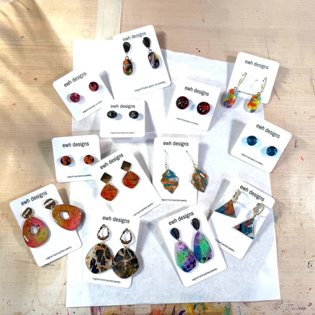 Color Burst Earrings Collection