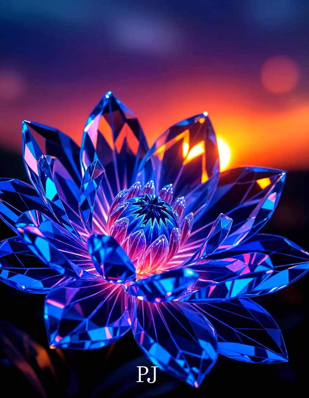 Crystal Bloom Sunset