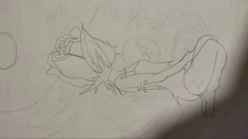 Wilted Rose Sketch