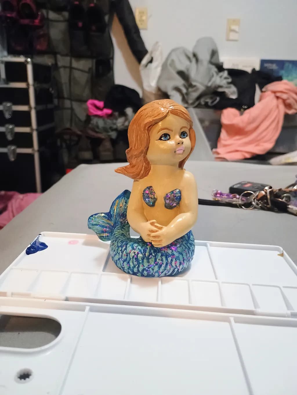 Seated Mermaid Girl