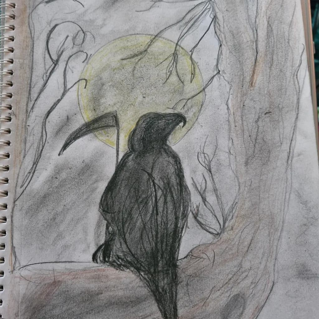 Moonlit Raven