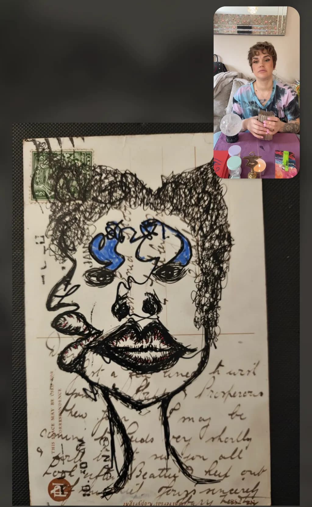 Cigarette Doodle Portrait