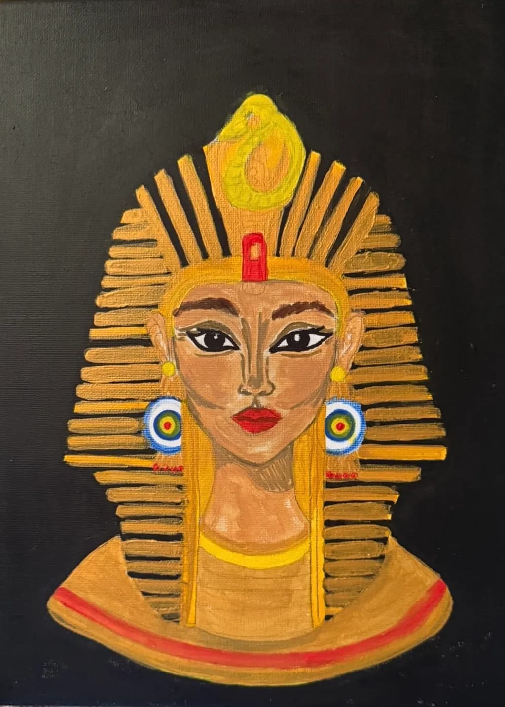 Golden Pharaoh Portrait