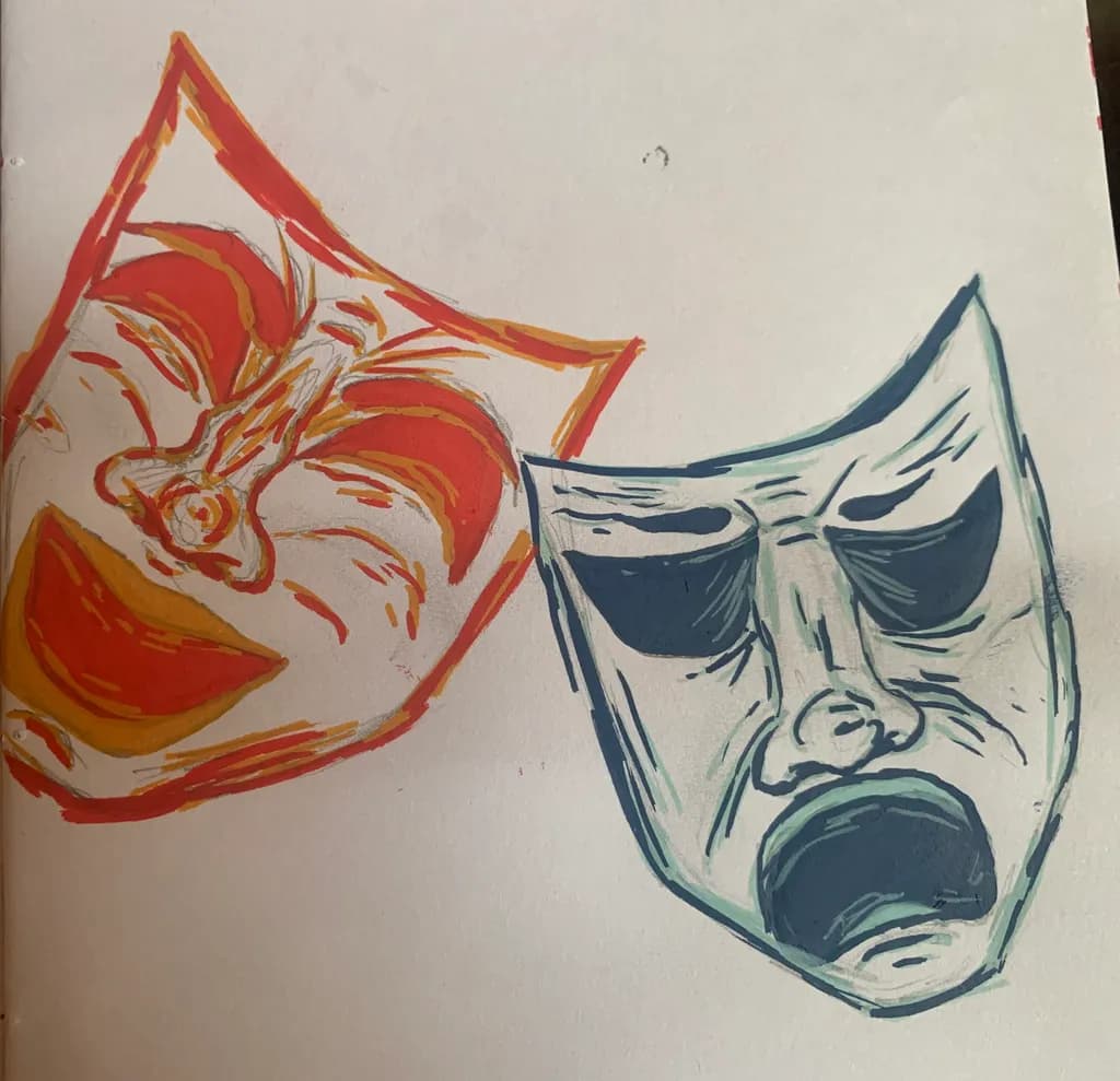 Comedy and Tragedy Masks