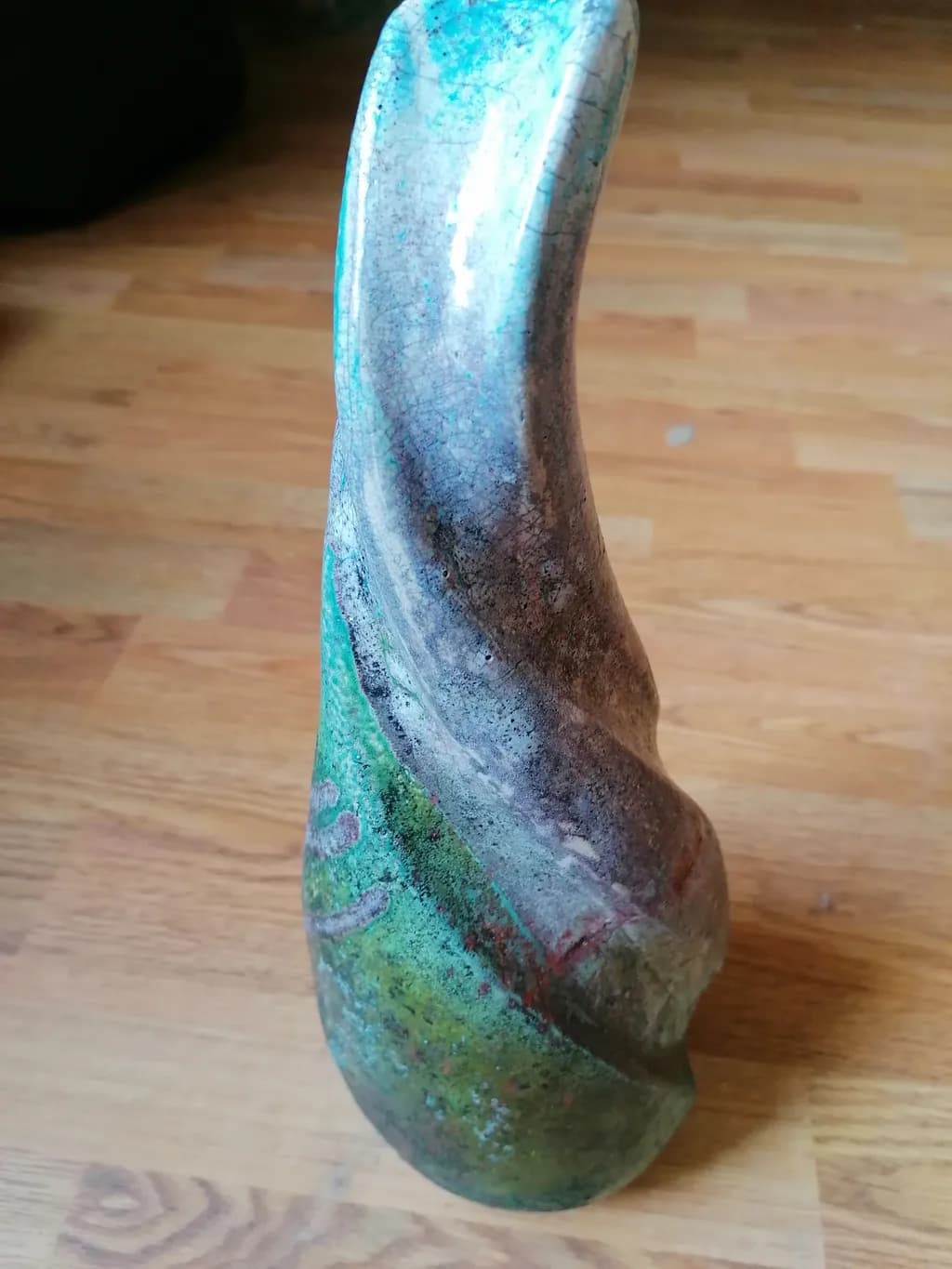Curved Verdigris Form