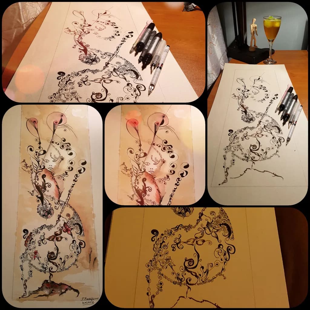 Ink Spiral Garden