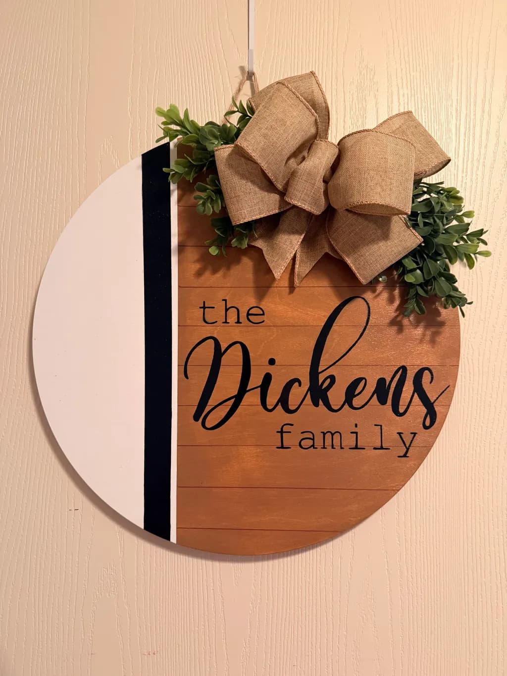 Dickens Family Welcome Sign