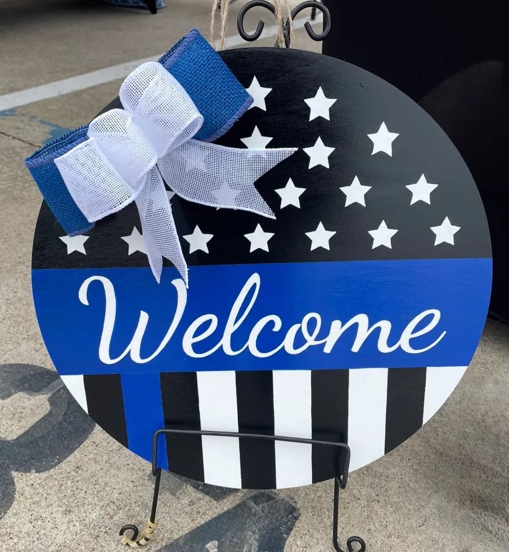 Blue Line Welcome