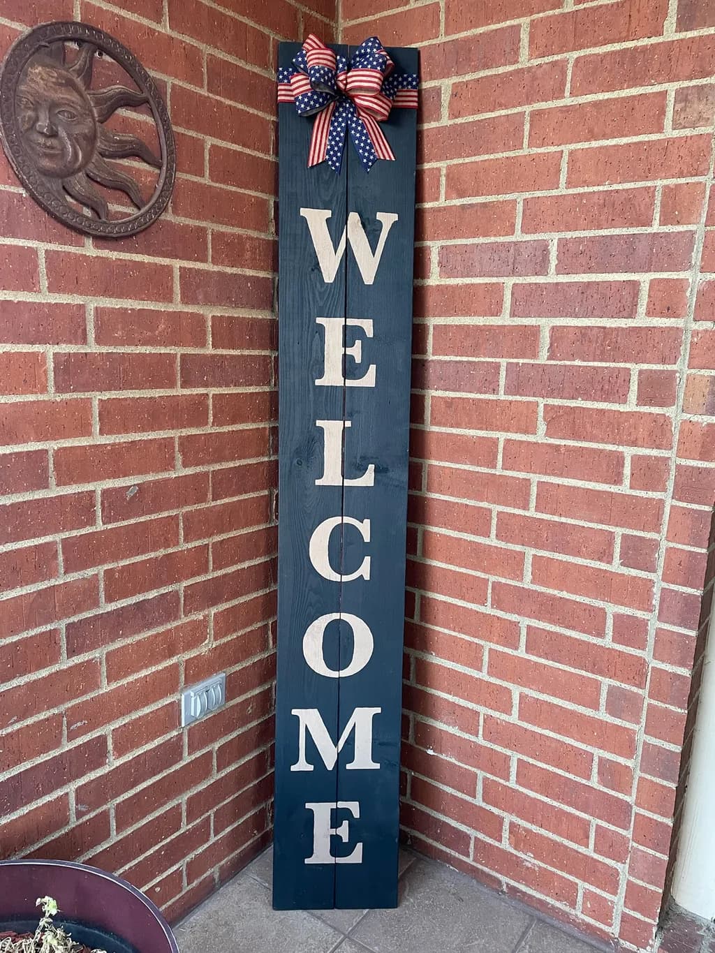 Patriotic Welcome Sign