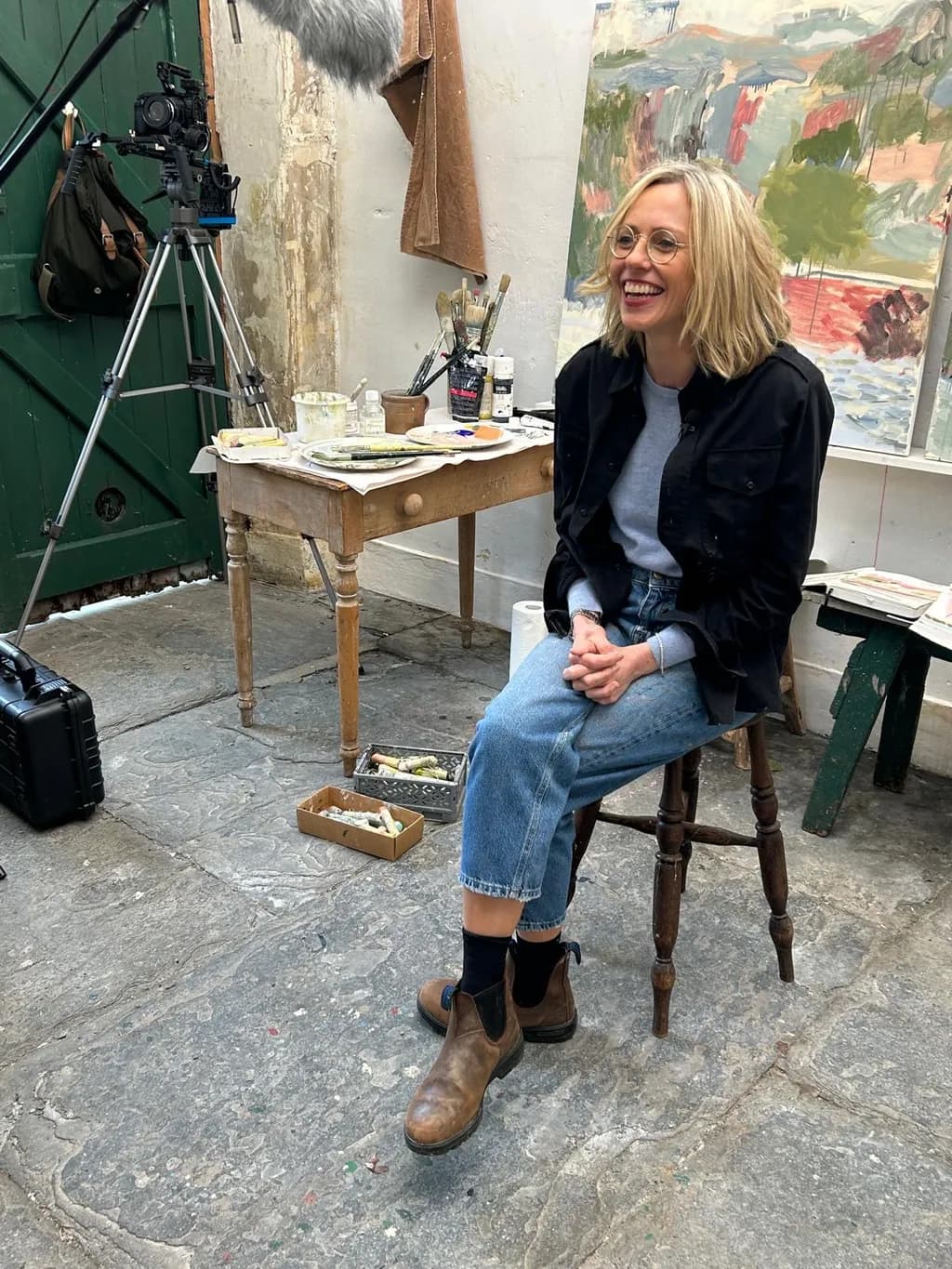 Artist's Studio Moment
