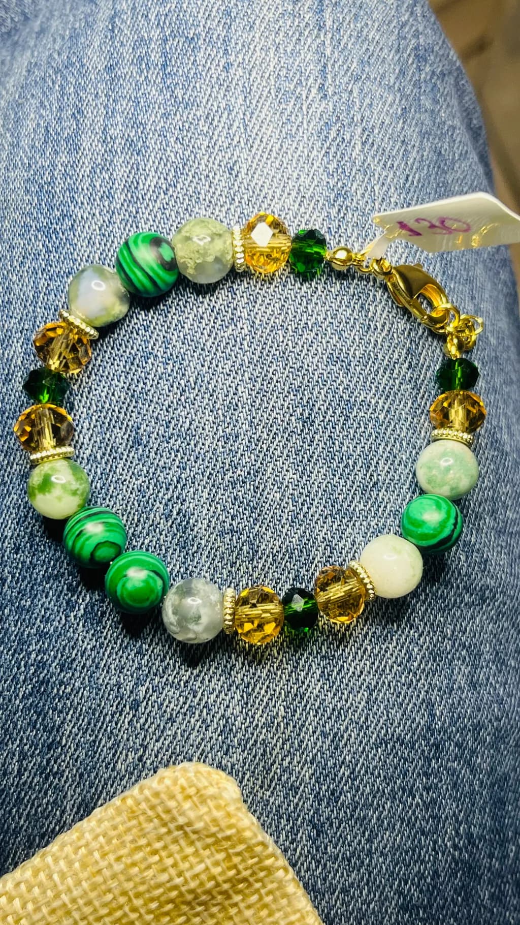 Malachite Glow Bracelet