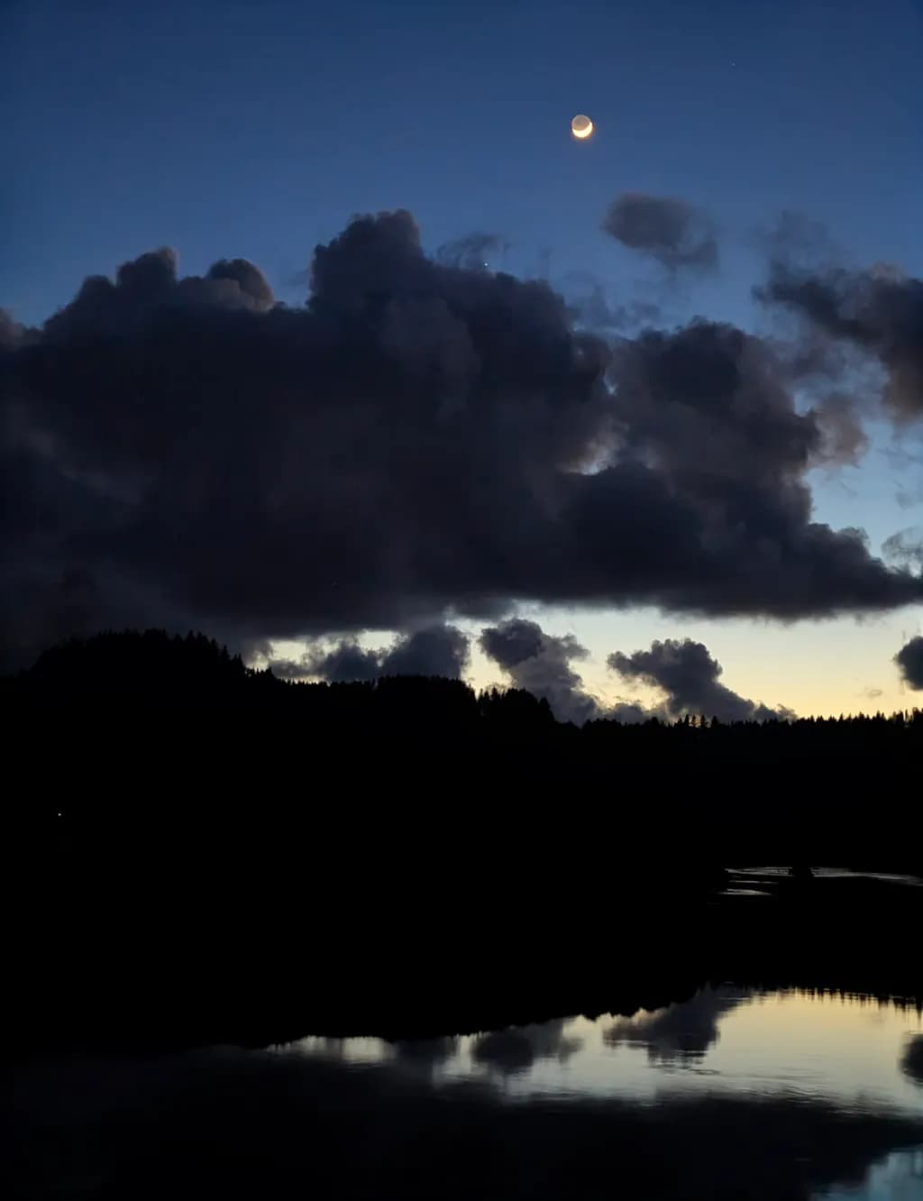 Crescent Night Reflection