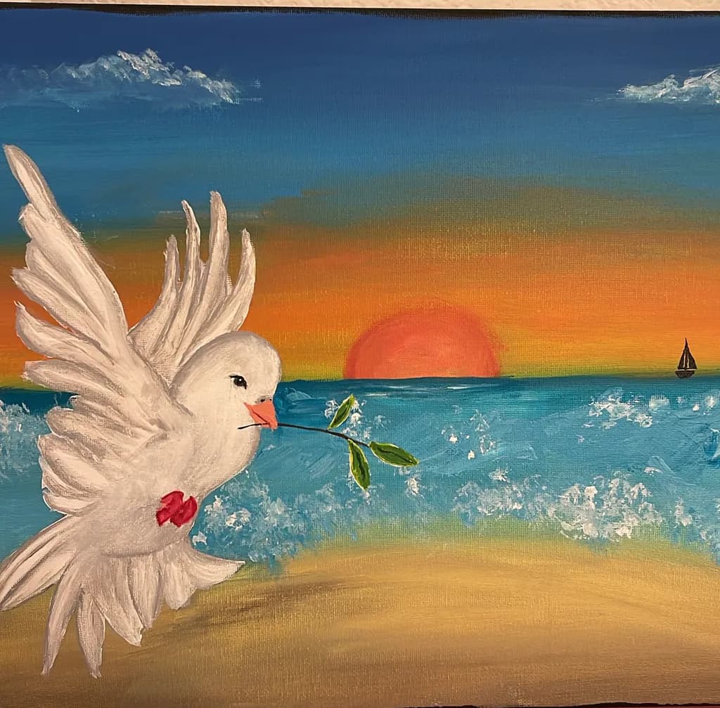 Sunset Dove