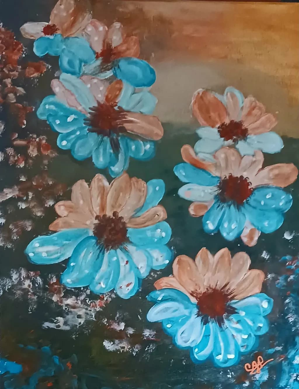 Dusky Blue Blooms