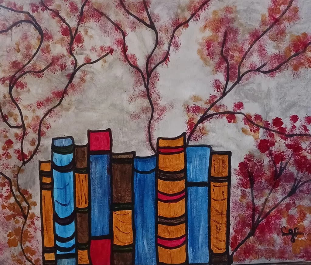 Autumn Bookshelf