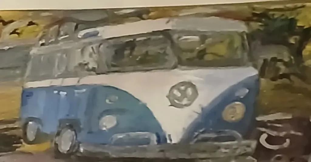 Blue VW Van