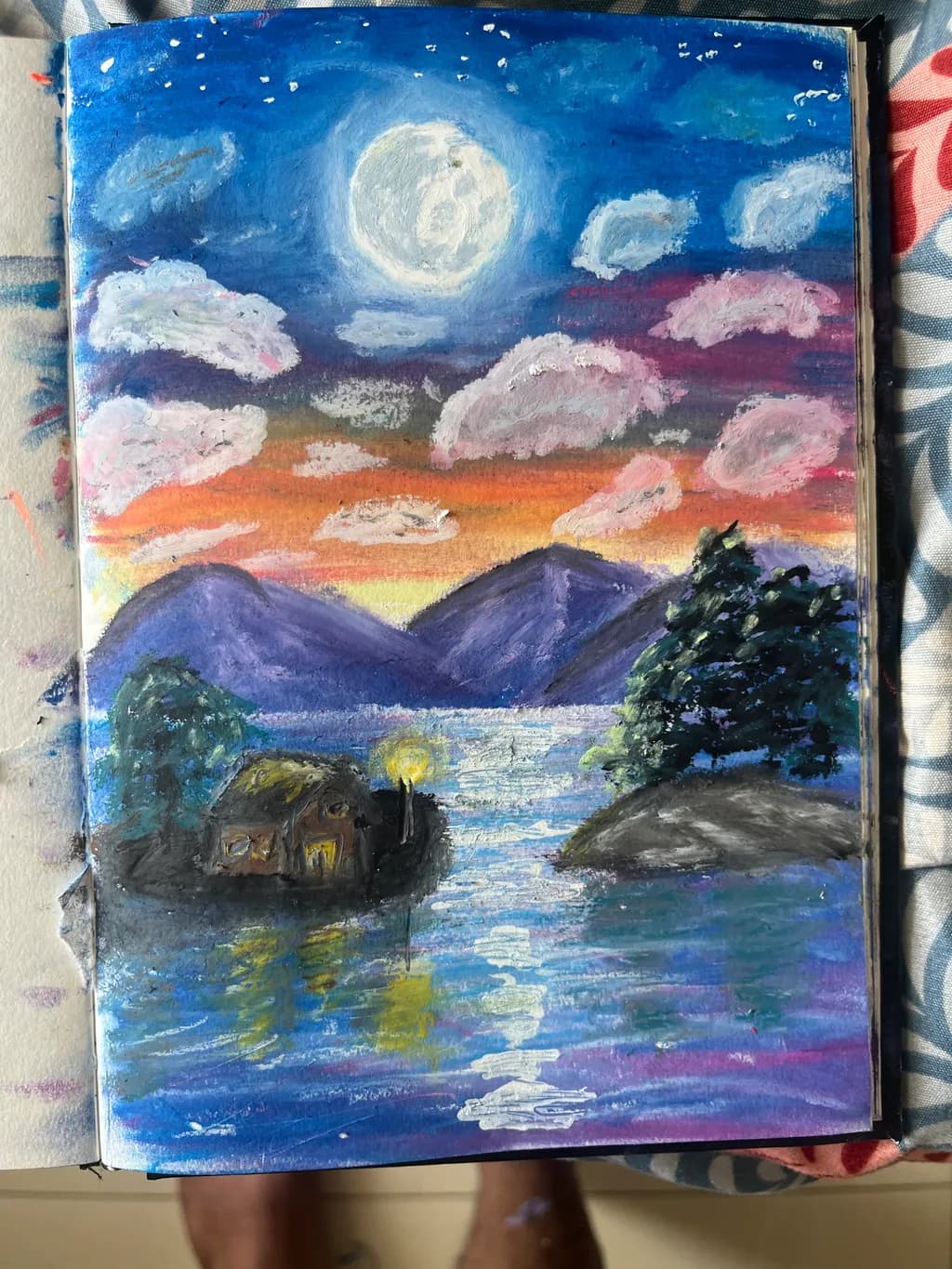 Moonlit Lakeside Retreat