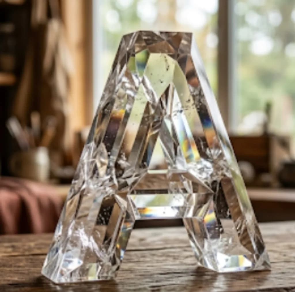 Crystal Letter A