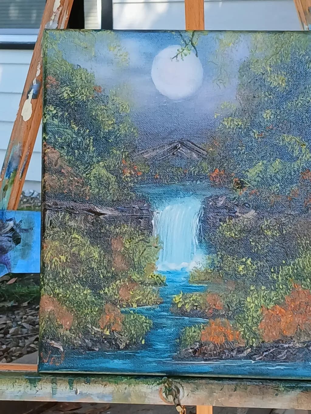 Moonlit Cascade
