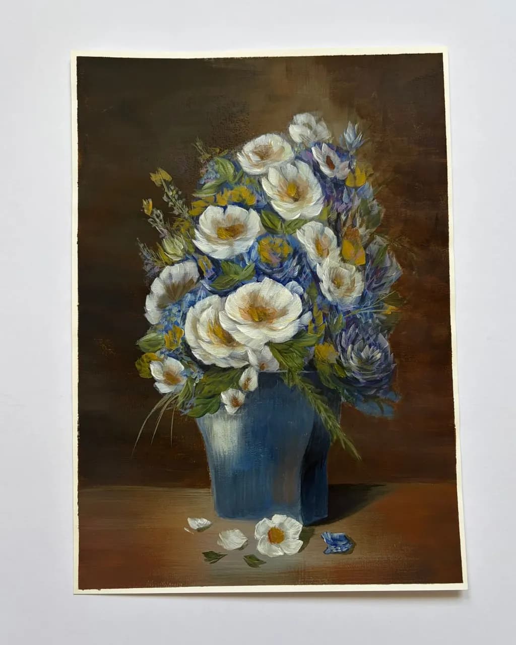 Blue Vase Bouquet