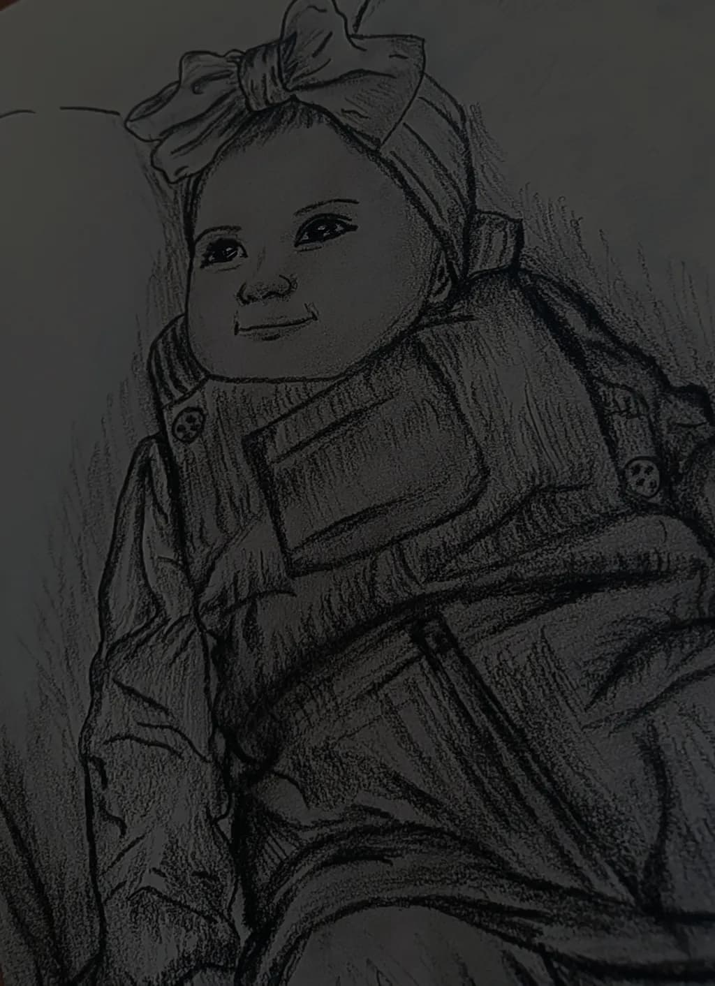 Smiling Infant Sketch
