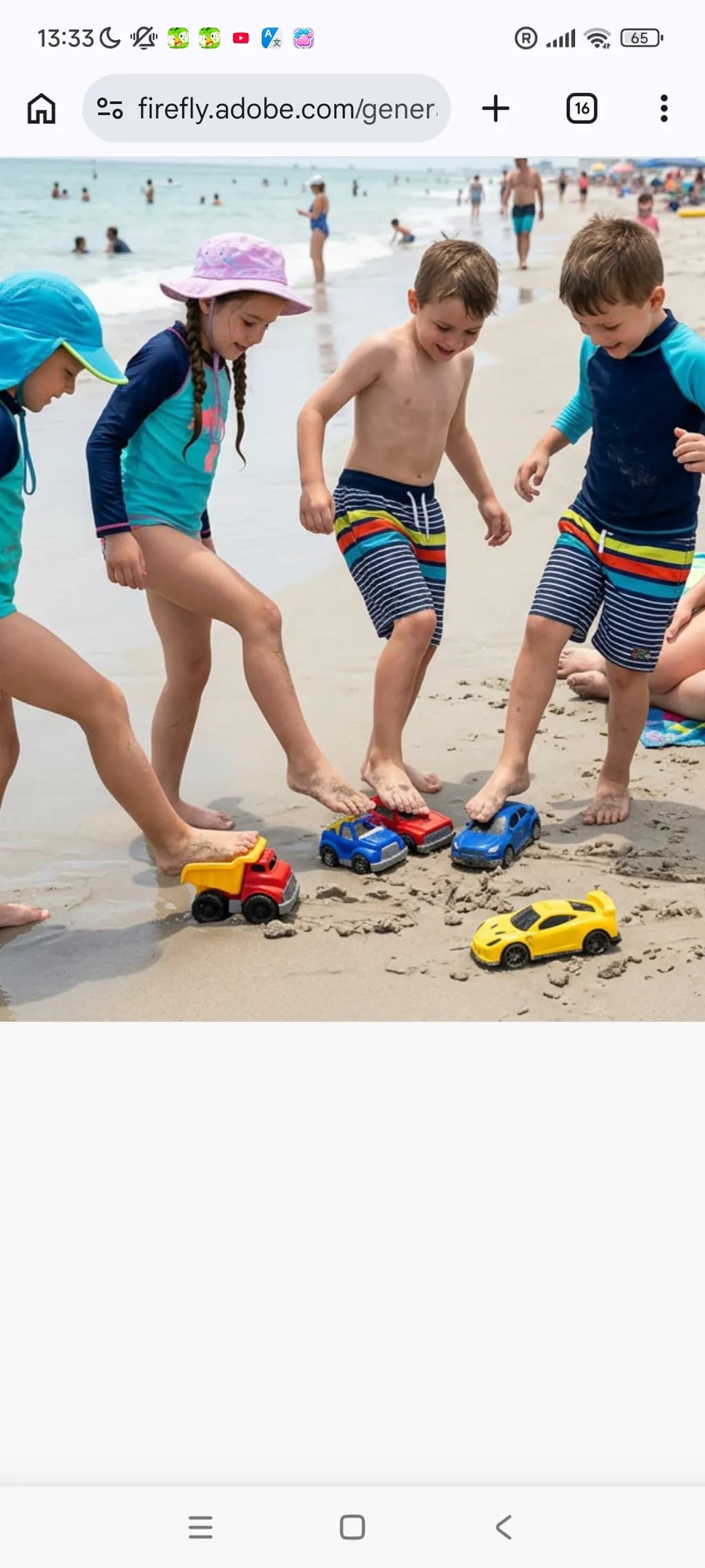 Sandy Toy Race
