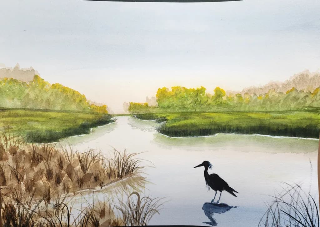 Quiet Heron Moments