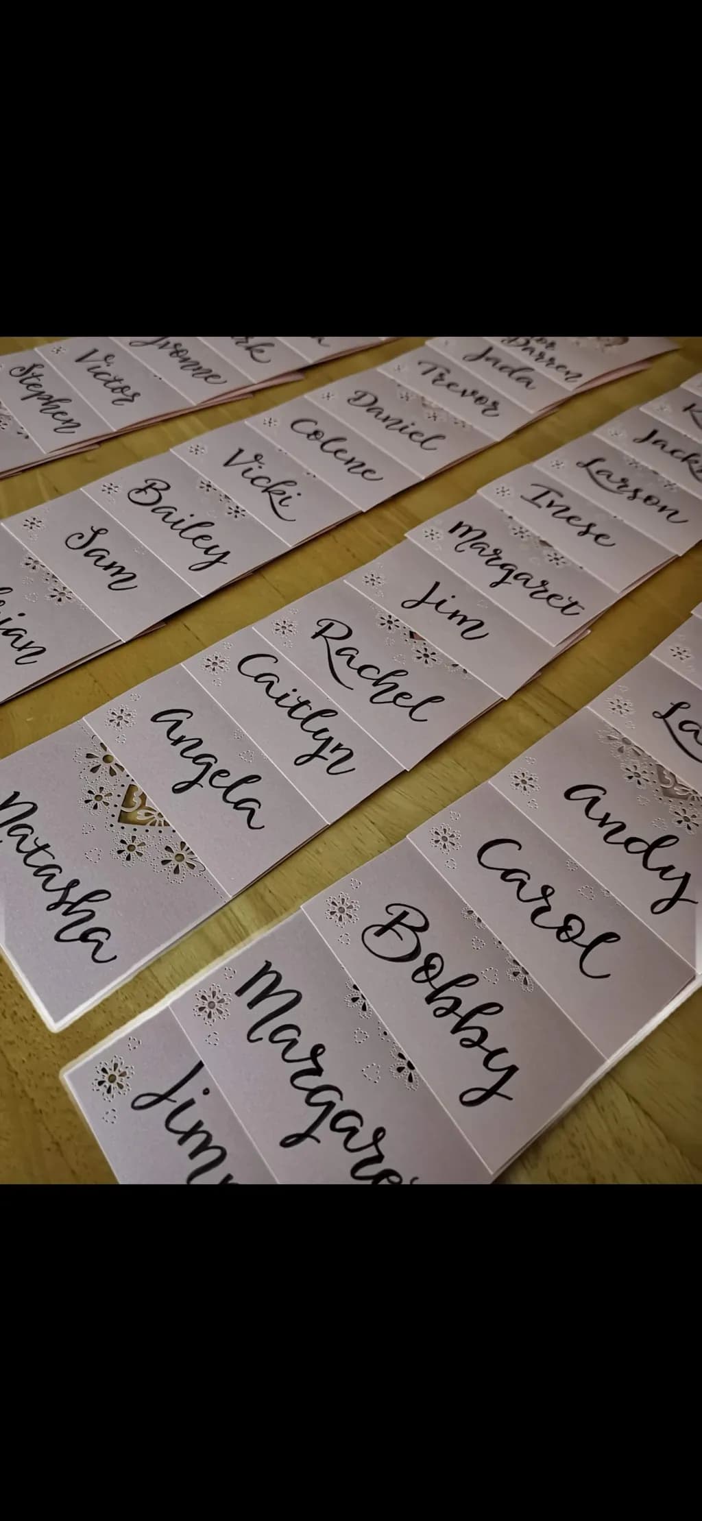 Handwritten Name Cards