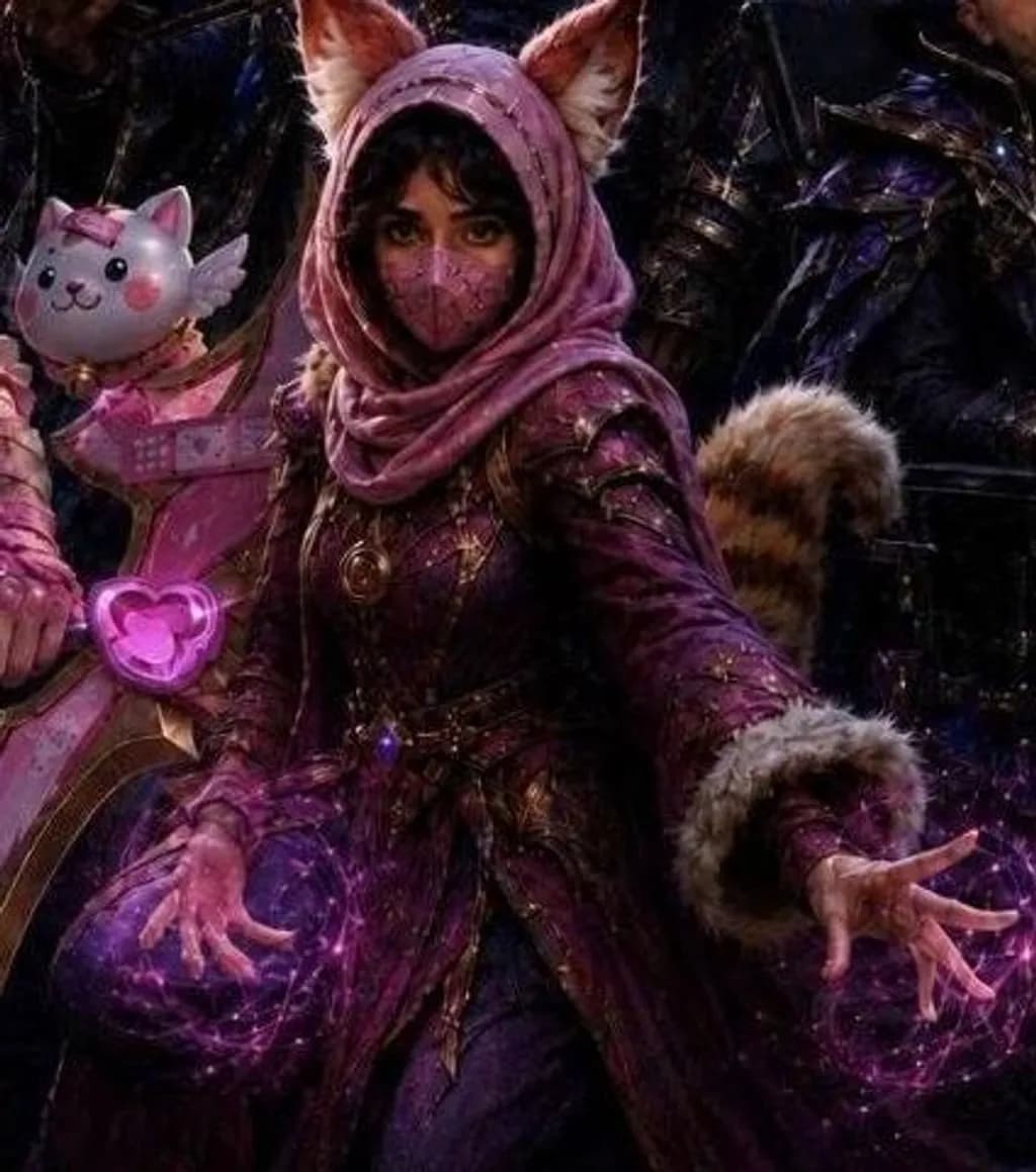 Mystic Feline Enchantress