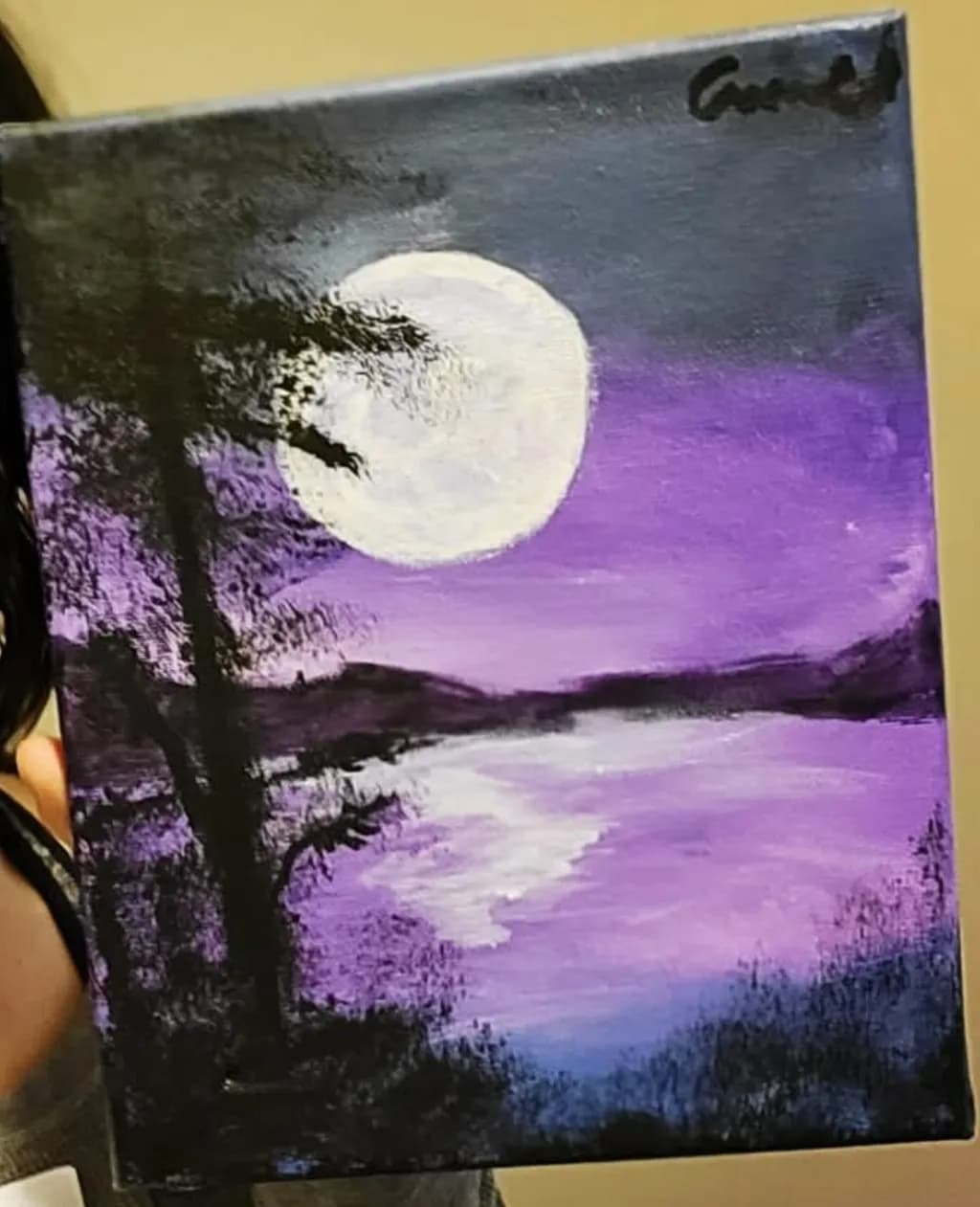Moonlit Violet Lake