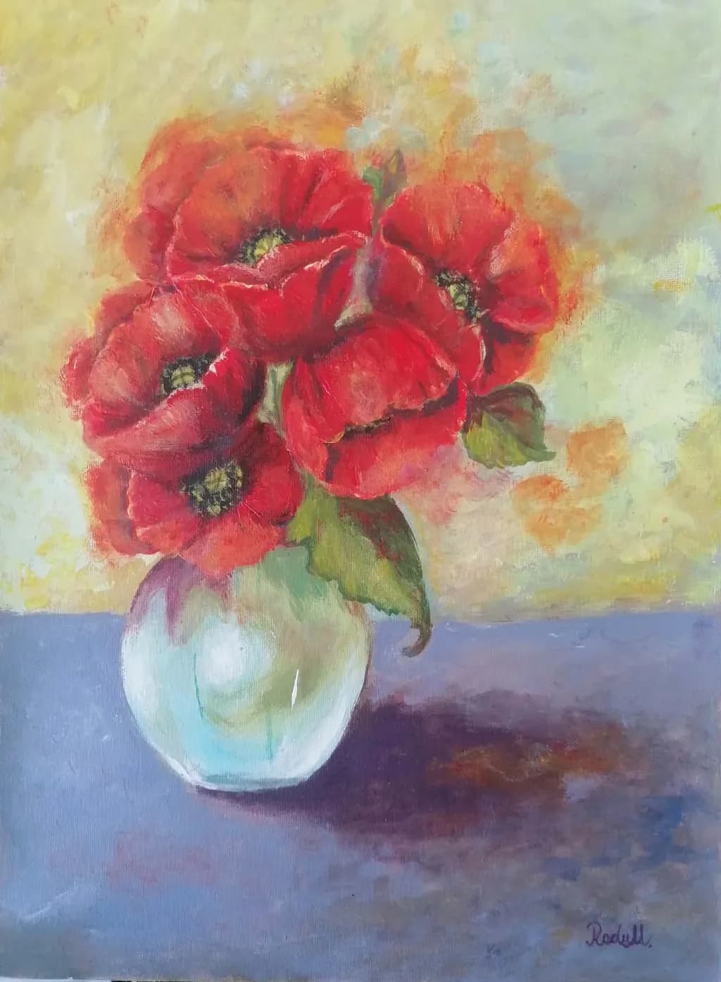 Red Blossom Vase