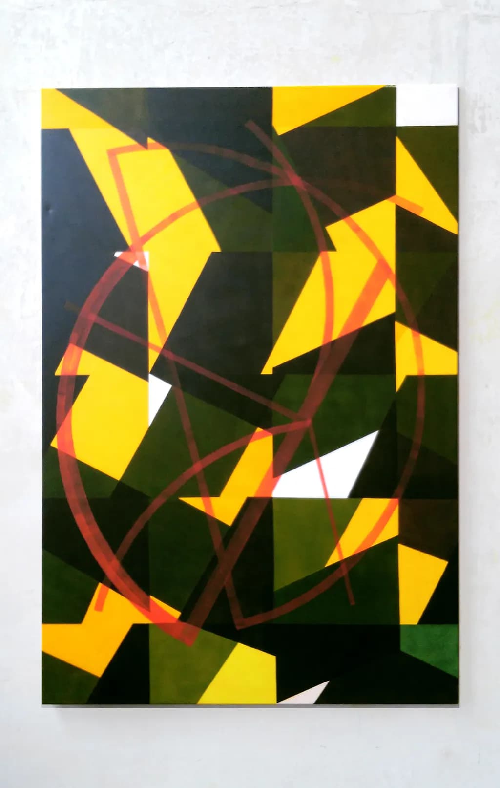 Geometric Orbit, acrylic on canvas, 2016