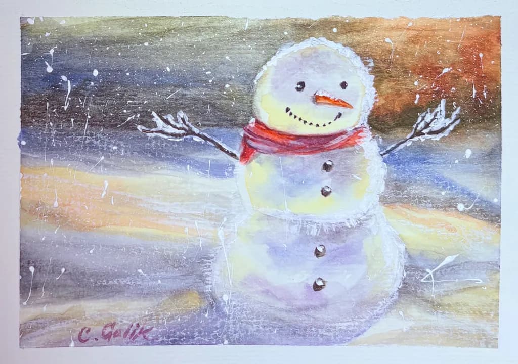 Winter Glow Snowman