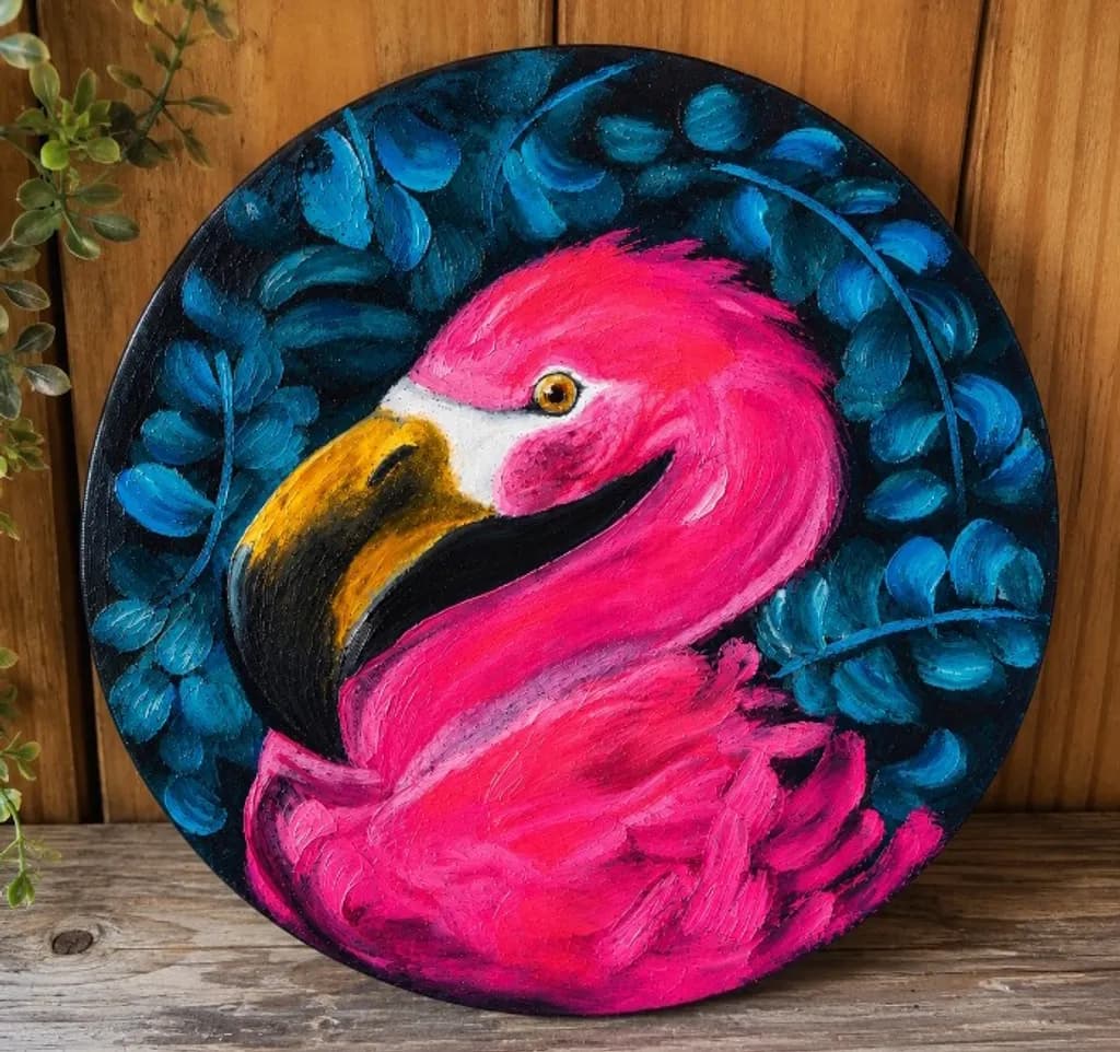 Pink Flamingo Portrait