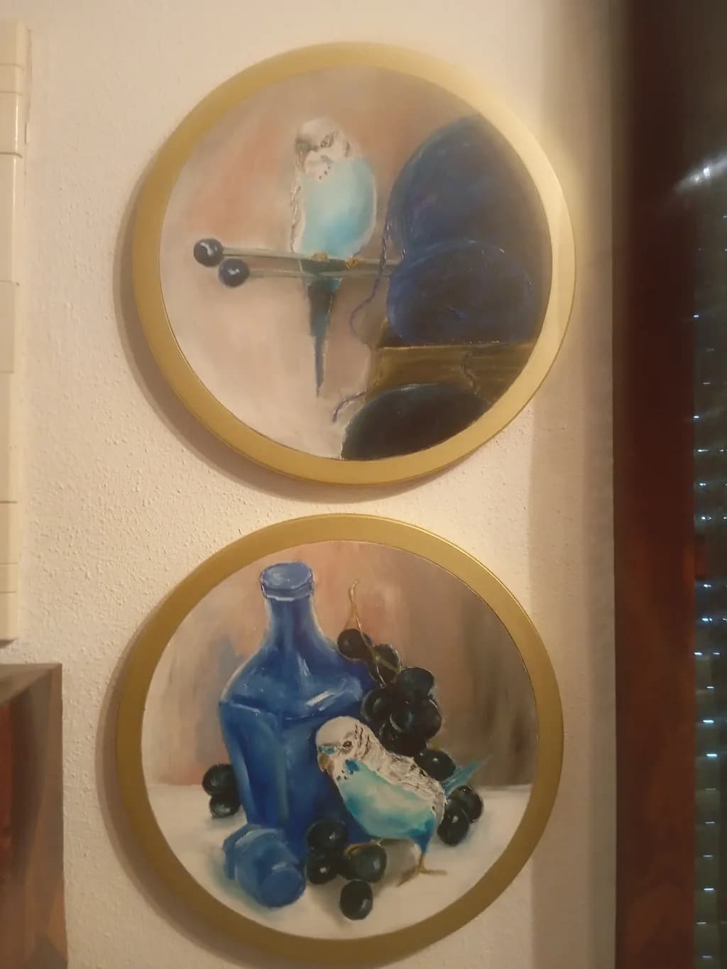 Blue Budgerigar Still Life