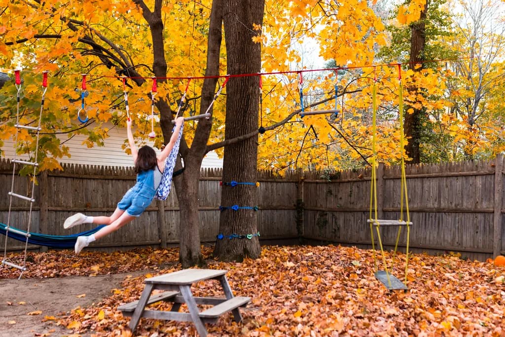 Autumn Playground Swing