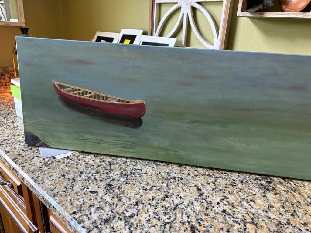 Solitary Canoe