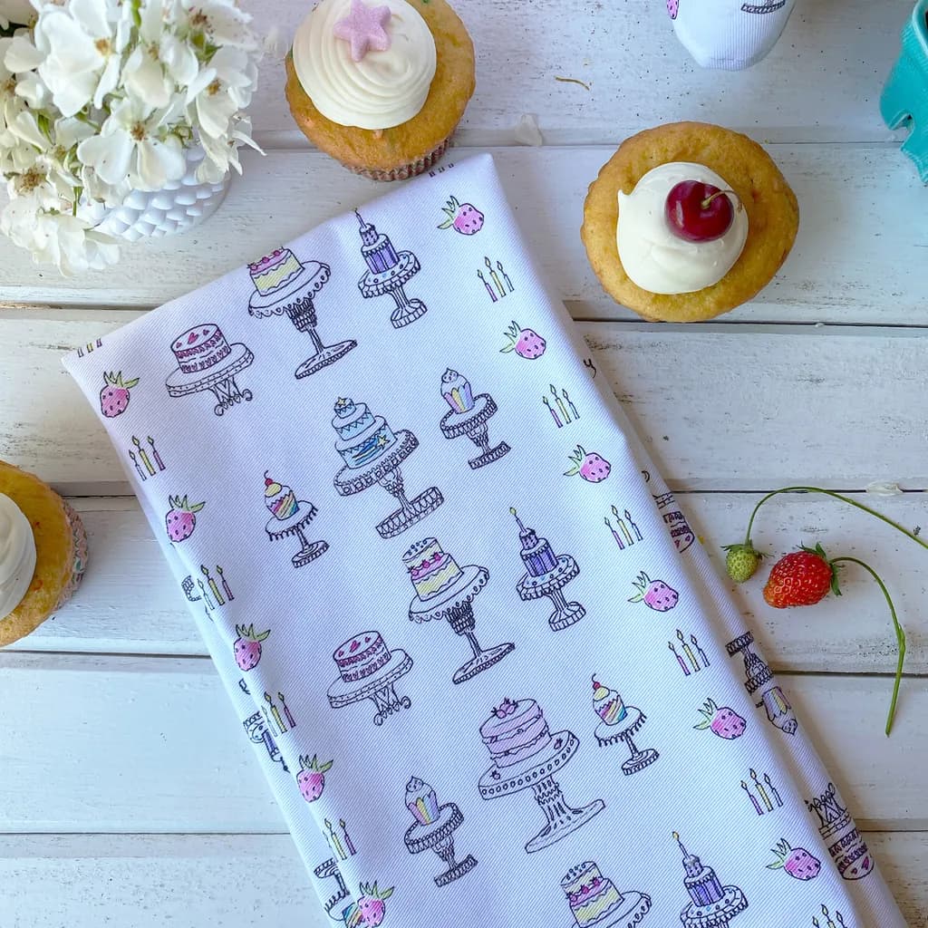 Cake Stand Tea Towel