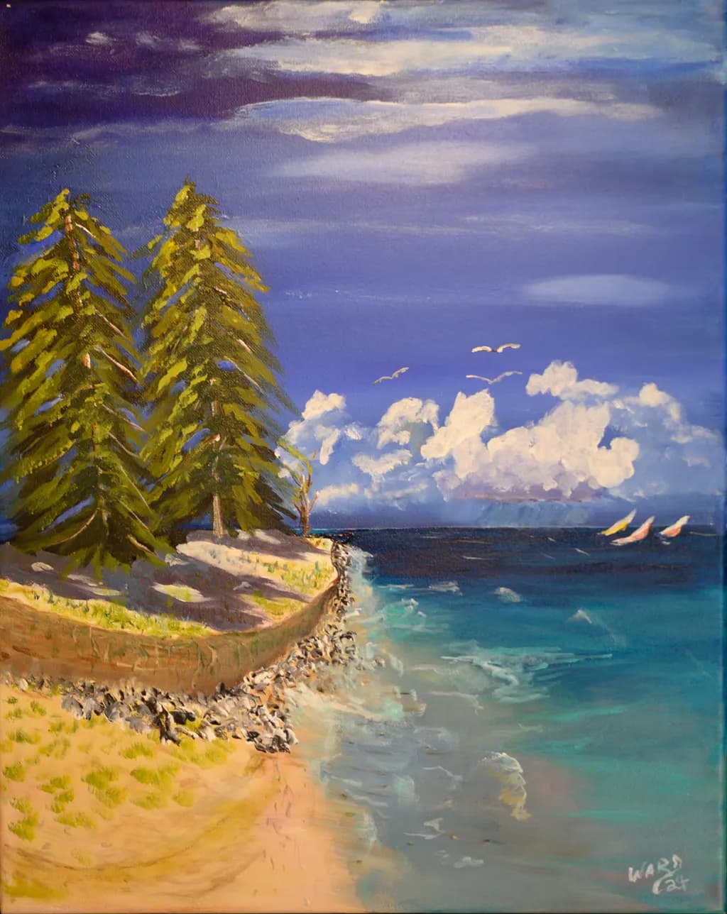 Pines Along the Shore