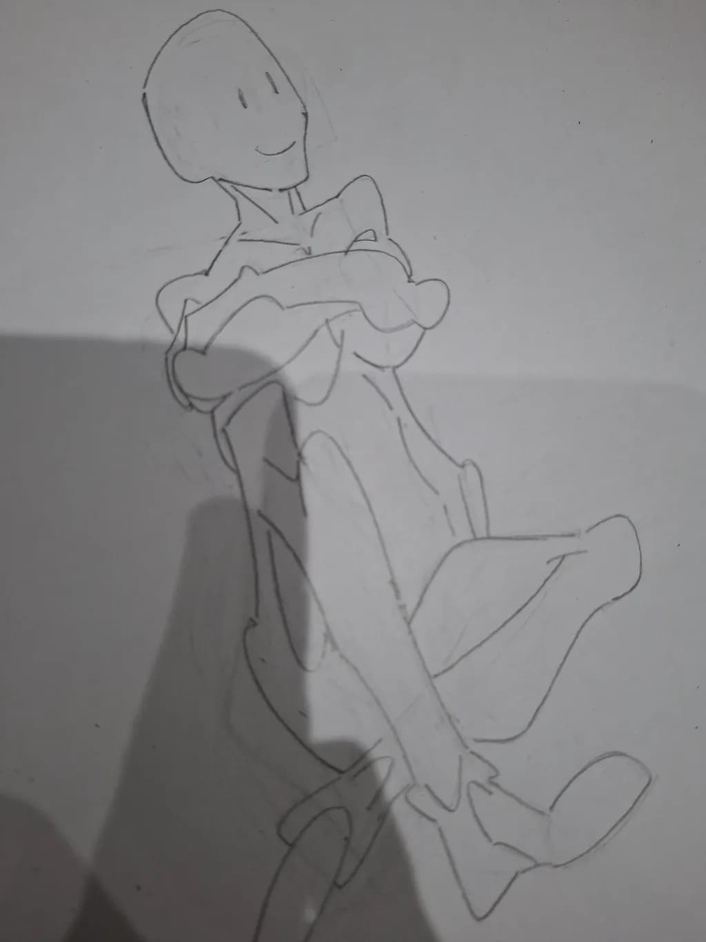 Smiling Figure Sketch
