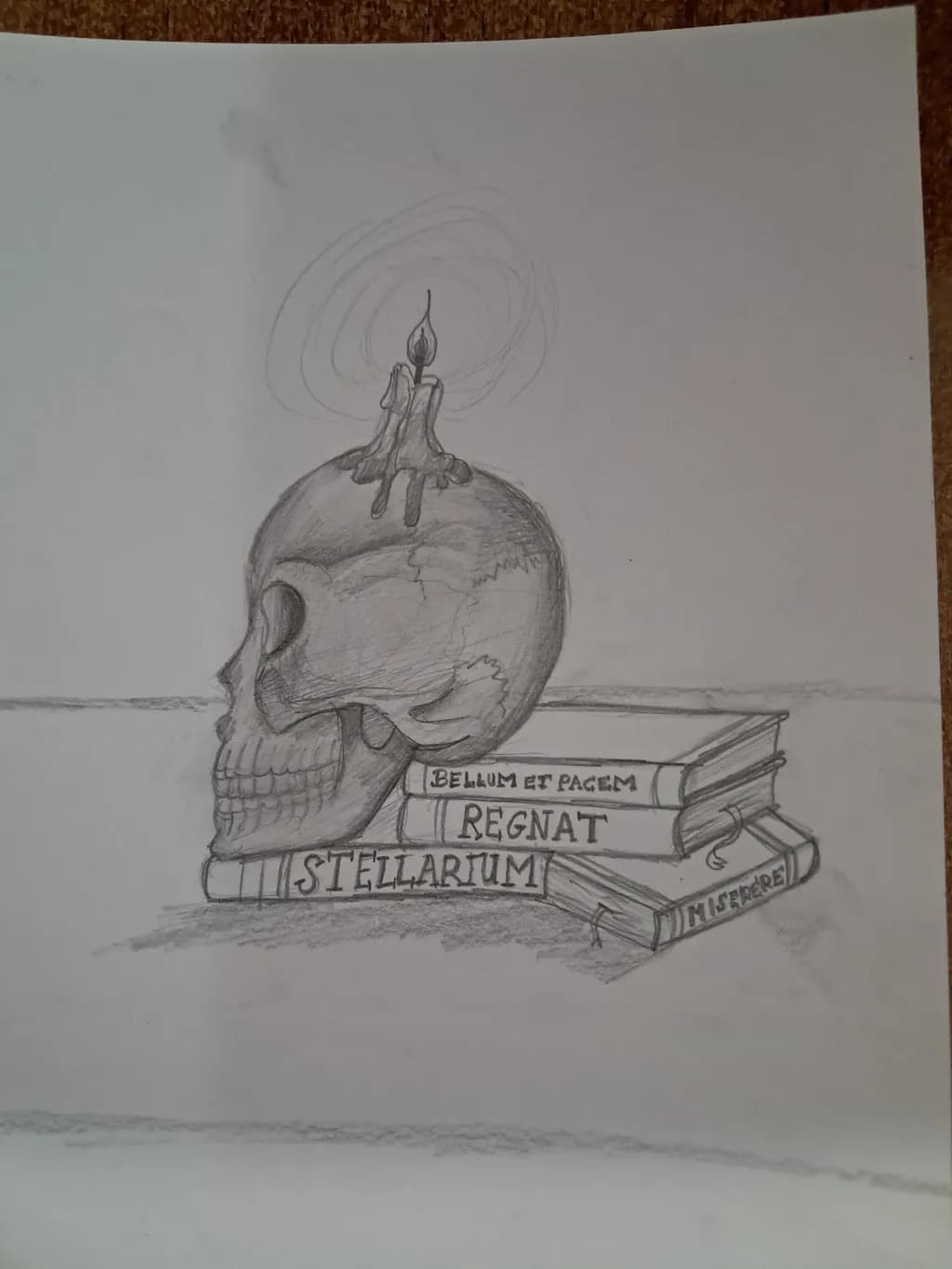 Skull and Books