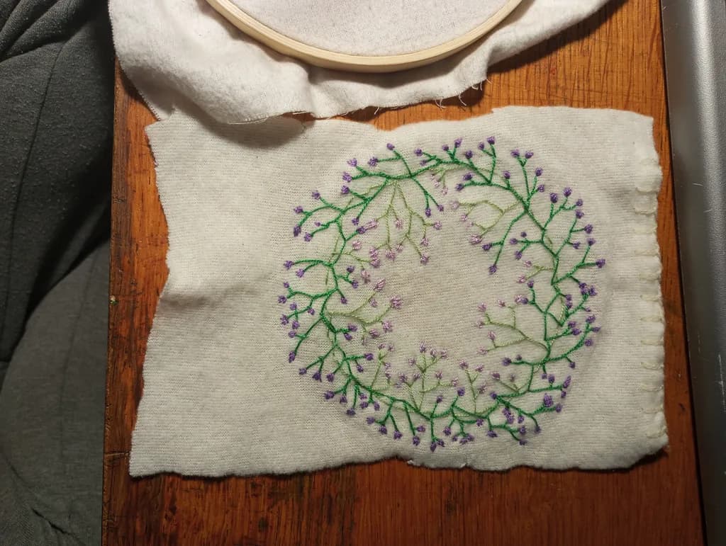 Floral Circle Embroidery