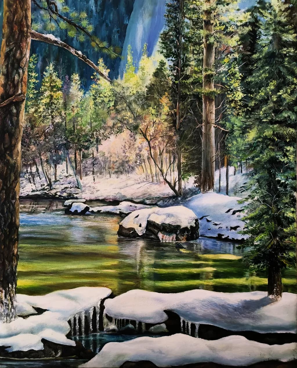 Winter Stream Reflections