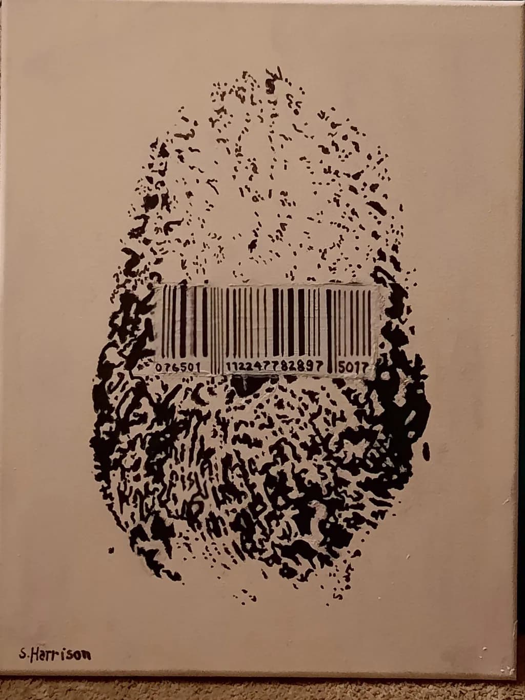 Barcode Beard Portrait