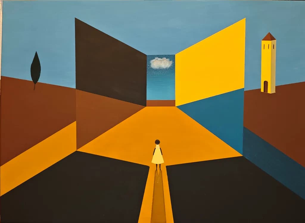 "The Silent Passage" 55 x 75, Acryl