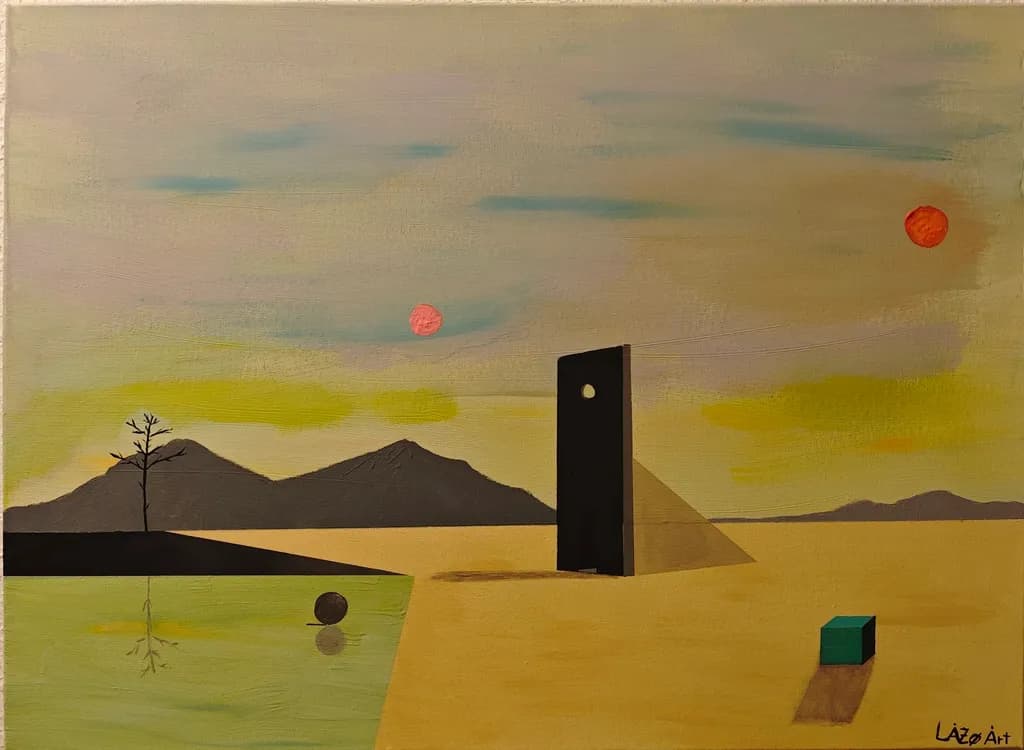 "The Silent Gate" 55 x 75, Acryl