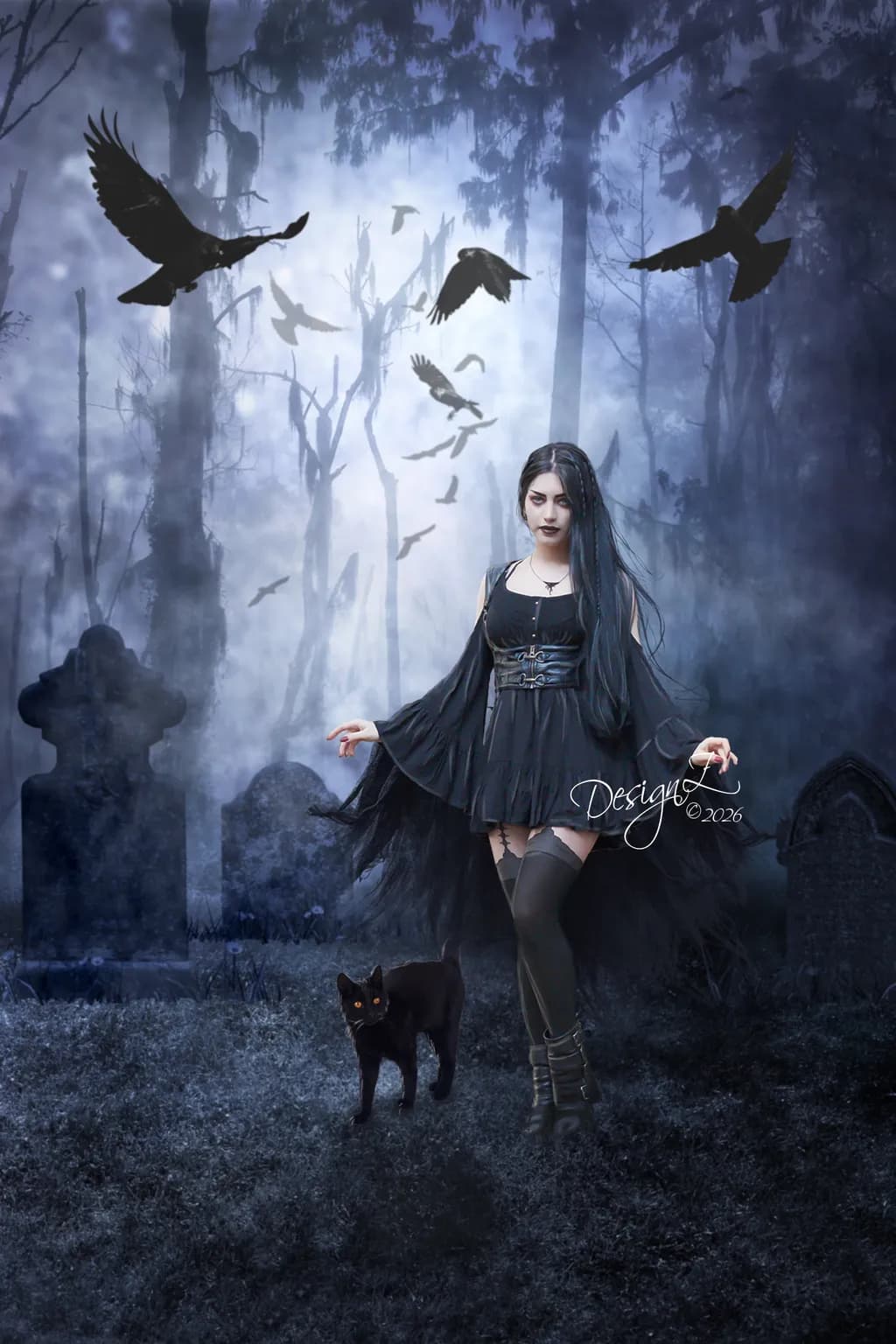 Gothic Forest Night