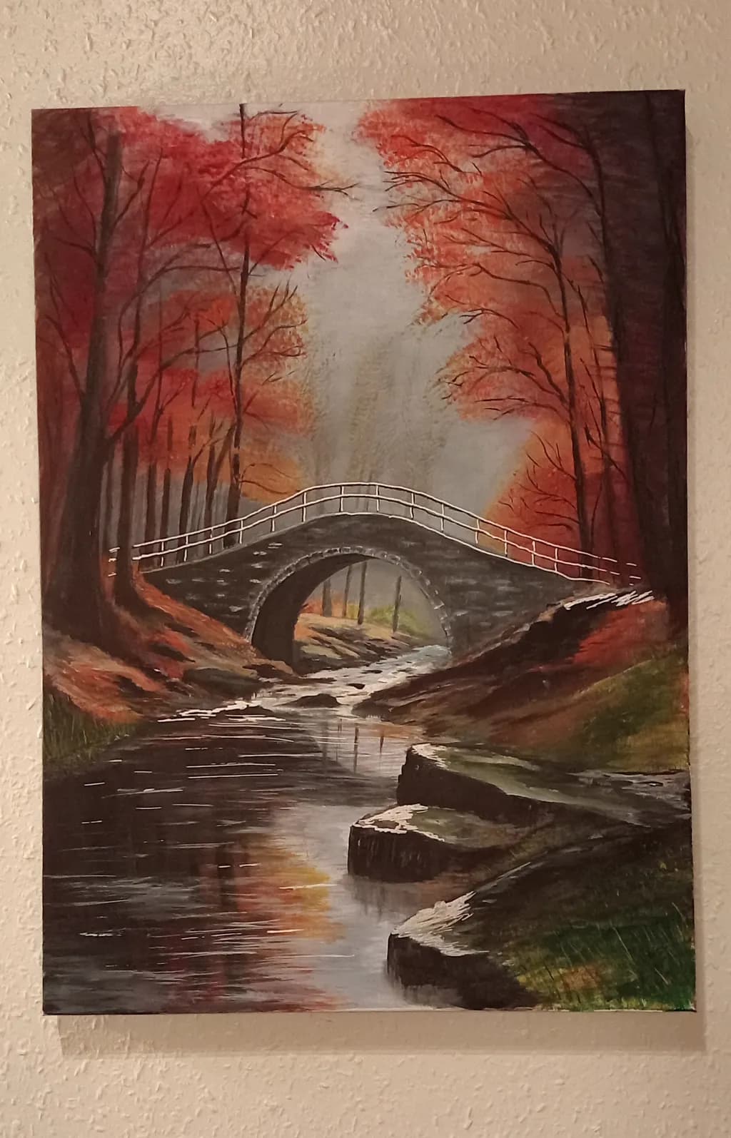 Autumn Bridge Reflection