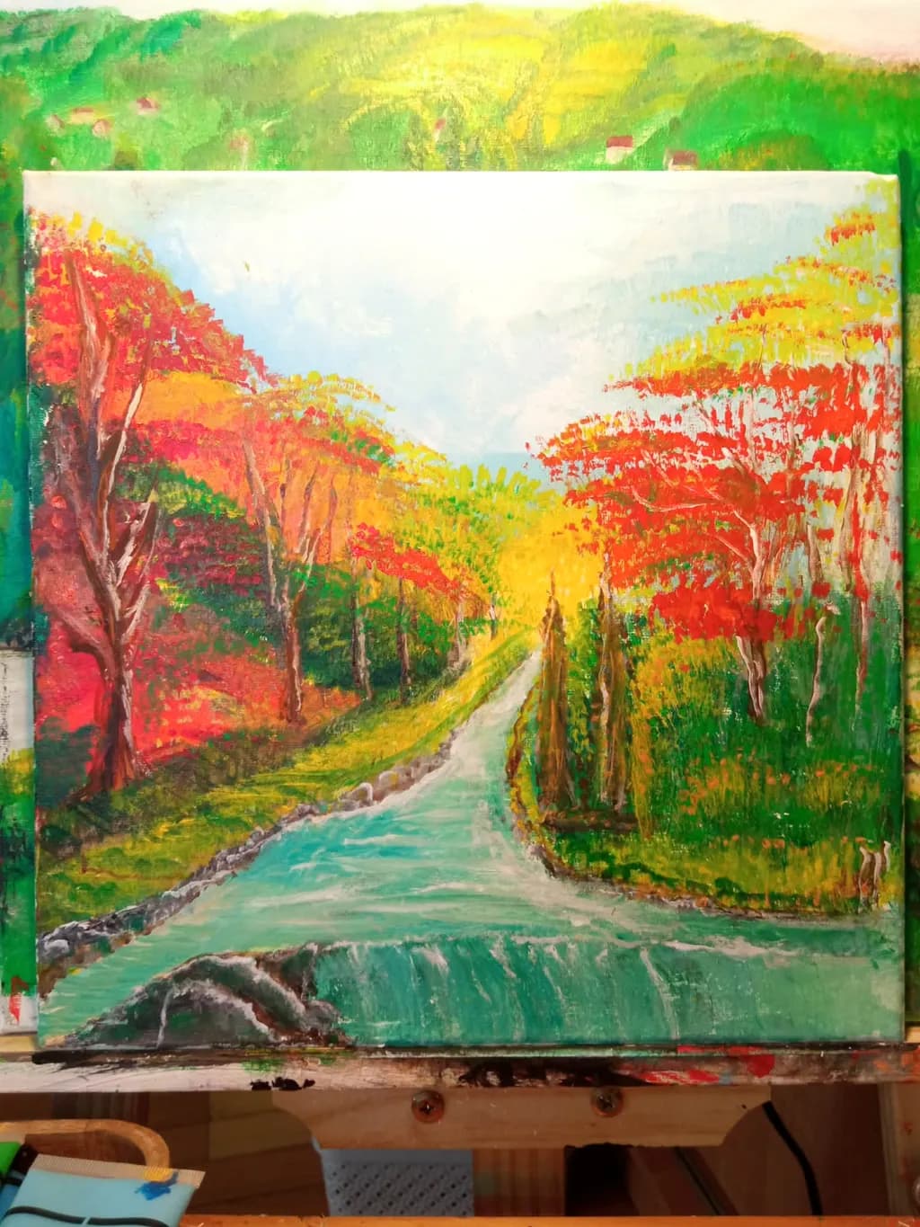 Autumn River Path